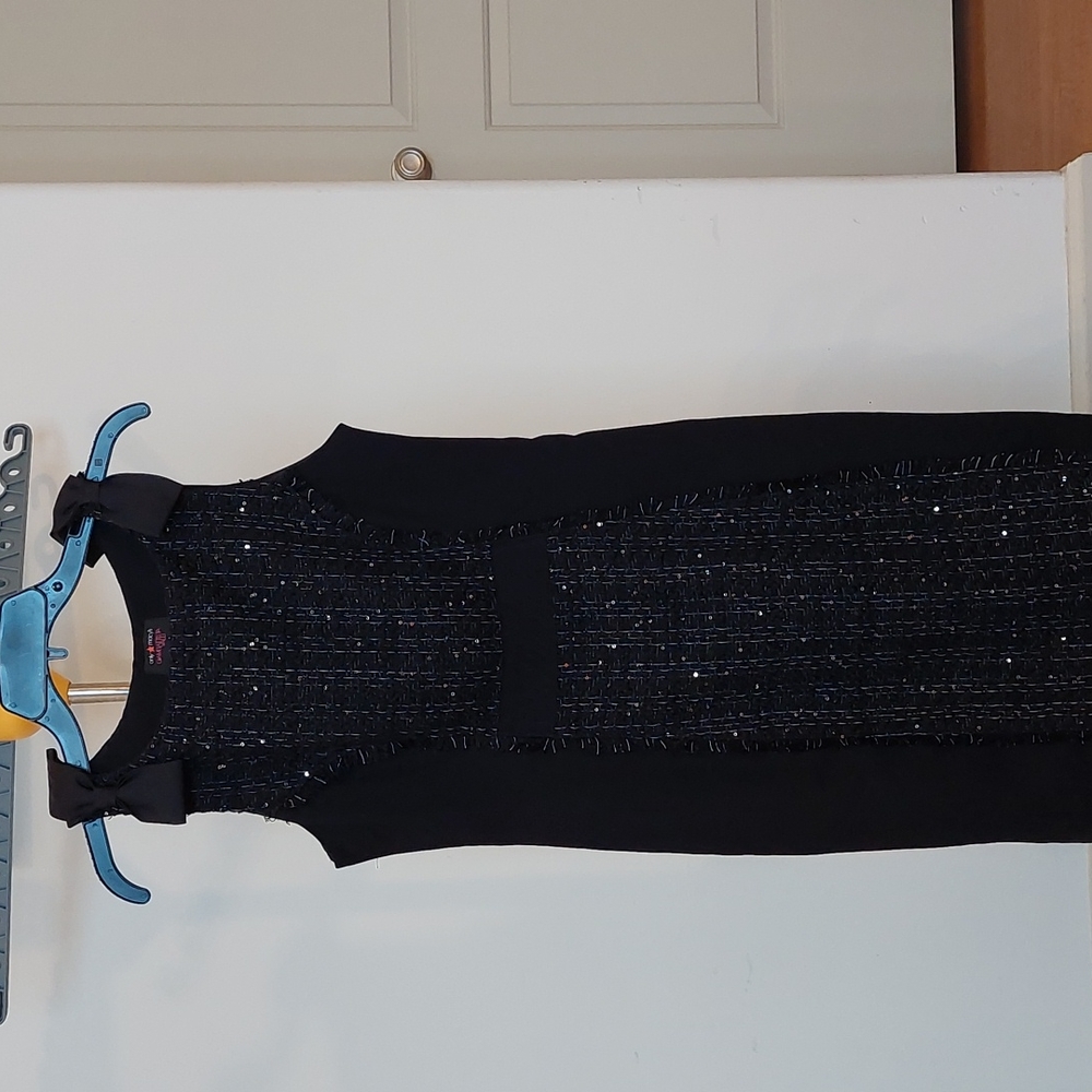 Jersey & tweed dress
